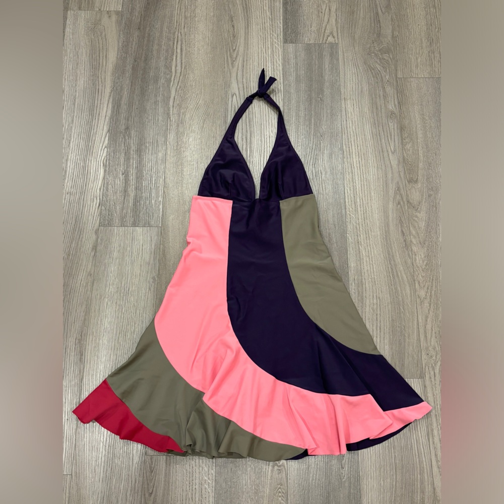 Vix Multicolor Halter Swim Coverup